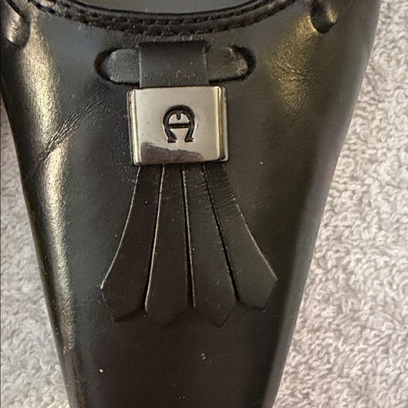 NWT VTG Etienne Aigner Orah Leather Tassel Kitten-Heel Pumps 90s Y2K Office - Picture 4 of 13